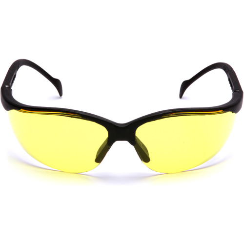 Lunettes de s&eacute;curit&eacute; &agrave; demi-monture Venture II, Lentille Ambr&eacute;e, ANSI Z87+/MCEPS GL-PD 10-12/R&eacute;pond ou surpasse la norme CSA Z94.3 MAS Chibougamau