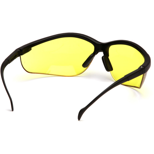 Lunettes de s&eacute;curit&eacute; &agrave; demi-monture Venture II, Lentille Ambr&eacute;e, ANSI Z87+/MCEPS GL-PD 10-12/R&eacute;pond ou surpasse la norme CSA Z94.3 MAS Chibougamau