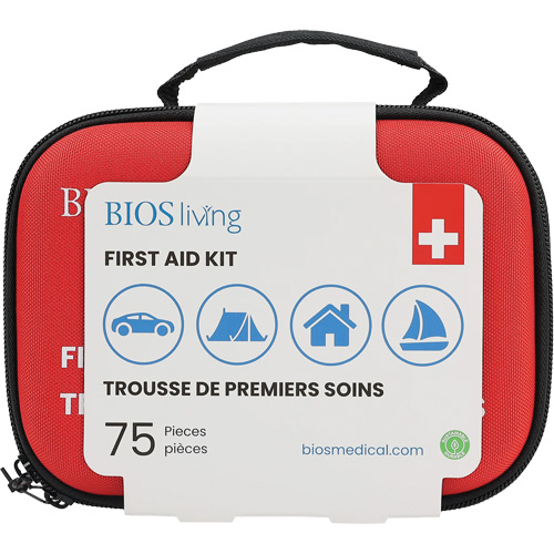 75-Piece Home & Travel First Aid Kit, Nylon Bag MAS Chibougamau