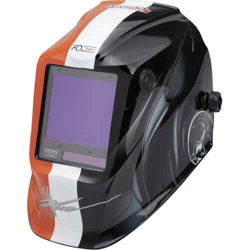 VIKING  3350 Foose Monarch Welding Helmet, 3.74" L x 3.34" W View Area, 5 - 13 Shade Range MAS Chibougamau