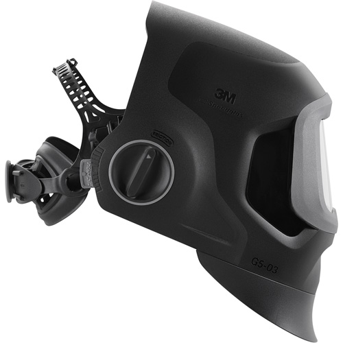 Speedglas G5-03 Pro Black Fixed Front Welding Helmet, 2.8" L x 4.3" W View Area, 2.5/5/8-13 Shade Range, Black MAS Chibougamau