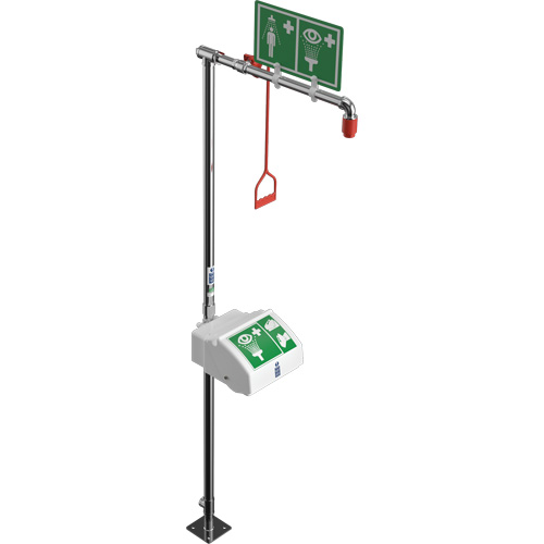Combination Shower with Closed ABS Bowl & Bottom Inlet, Pedestal MAS Chibougamau