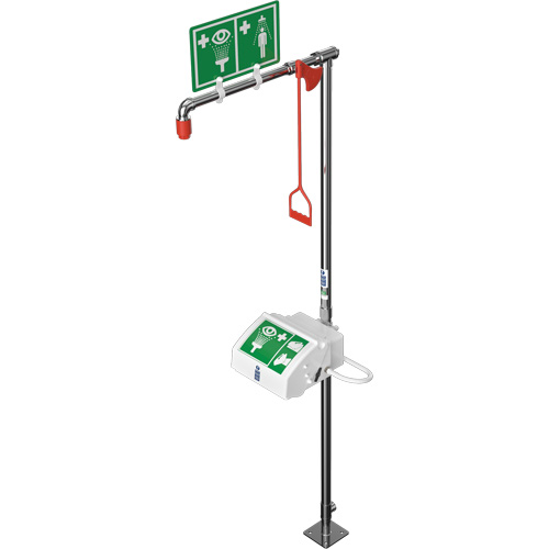 Douche combin&eacute;e avec cuvette ferm&eacute;e en ABS et entr&eacute;e sup&eacute;rieure, Socle MAS Chibougamau