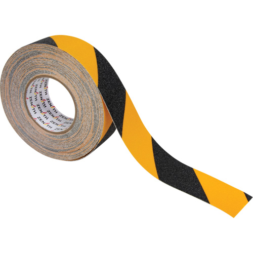 Ruban antid&eacute;rapant, 2" x 60', Noir & jaune MAS Chibougamau