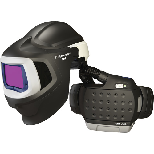 Syst&egrave;me de protection respiratoire &agrave; &eacute;puration d'air motoris&eacute; haute efficacit&eacute; Adflo avec masque de soudage 9100 MP Speedglas, Masque de soudage, Pile Lithium-ion MAS Chibougamau