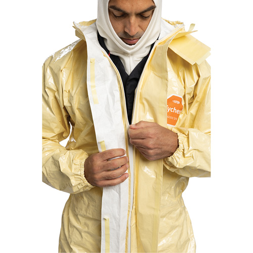 Tychem&reg; 6000 SFR Coverall, Size Small, Khaki MAS Chibougamau