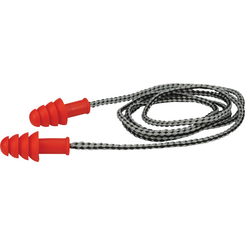 Bouchons d'oreilles r&eacute;utilisables en TPR de PIP, Avec cordon, Paire - Boîte pour vente au d&eacute;tail, 27 dB NRR, Taille unique MAS Chibougamau