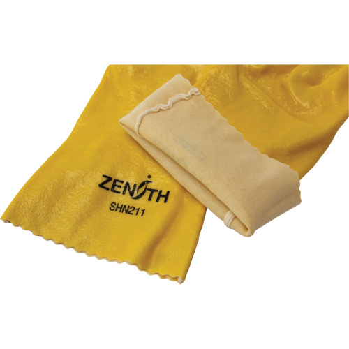 Gants &agrave; fini rugueux et r&eacute;sistants aux produits chimiques, Taille 9, 12" lo, PVC, Doublure en Interlock, 47-mil MAS Chibougamau