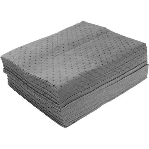 Bonded Sorbent Pads, Universal, 15" x 19", 8 gal. Absorbancy MAS Chibougamau