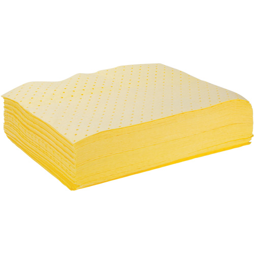 Feuilles absorbantes li&eacute;es, Mati&egrave;res dangereuses, 15" x 19", 10 gal. d'absorption MAS Chibougamau
