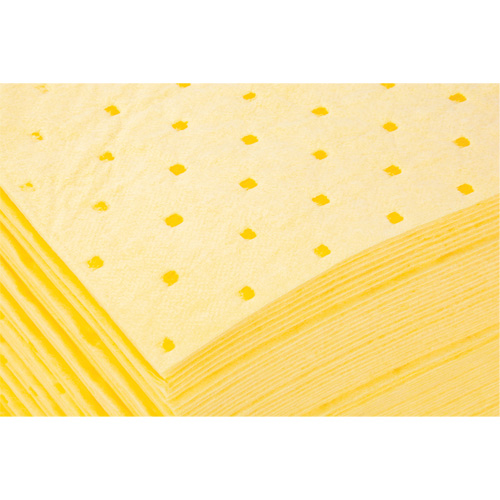 Feuilles absorbantes li&eacute;es, Mati&egrave;res dangereuses, 15" x 19", 10 gal. d'absorption MAS Chibougamau