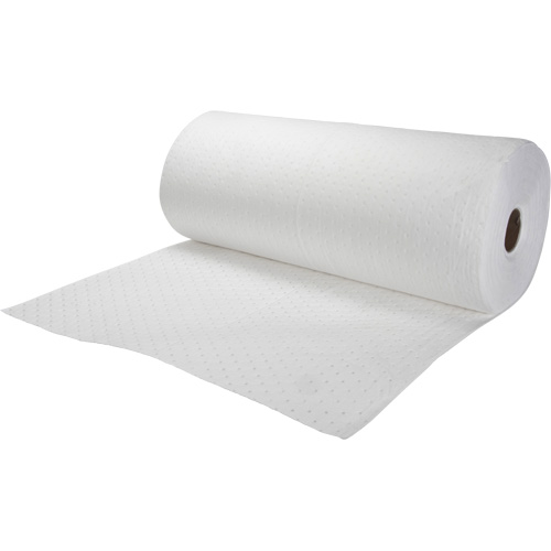 Bonded Sorbent Rolls, Heavyweight, 150' L x 30" W, 24 gal. Absorbancy MAS Chibougamau
