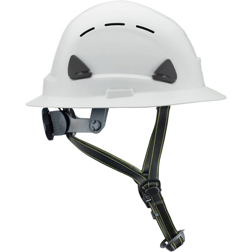 Fibre Metal Climbing Style Helmet with Full Brim, Meets CSA Type 2, Ratchet Suspension, Vented MAS Chibougamau