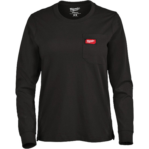 T-shirt &agrave; manches longues avec poches GRIDIRON, Femmes, T-petit, Noir MAS Chibougamau