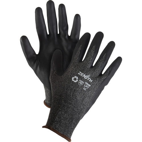 Gants &eacute;cologiques, l&eacute;gers, et r&eacute;sistants &agrave; la coupe, &agrave; haute dext&eacute;rit&eacute;, Taille 10, Calibre 21, Rev&ecirc;tement Mousse de nitrile, Enveloppe en Acier inoxydable/PEHP/rPET, ASTM ANSI niveau A5 MAS Chibougamau