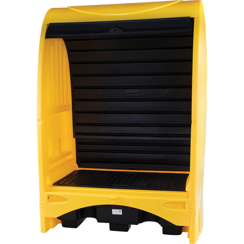 2-Drum Hard Cover Spill Pallet, 43.11" L x 61.61" W x 83.07" H, 1433 lbs. Load Capacity MAS Chibougamau