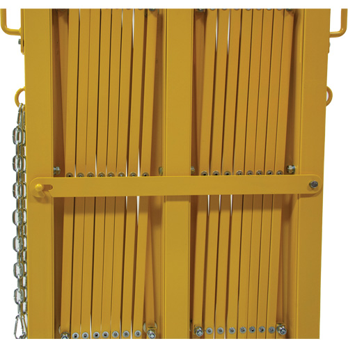 Barri&egrave;re extensible, 84" h x 20' lo, Jaune MAS Chibougamau