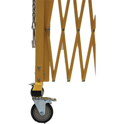 Barri&egrave;re extensible, 84" h x 20' lo, Jaune MAS Chibougamau