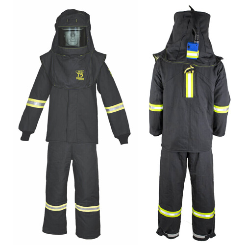 Ensemble de manteau contre l'arc &eacute;lectrique TCG 2t-grand avec courroie de sortie, 75 cal/cm² MAS Chibougamau