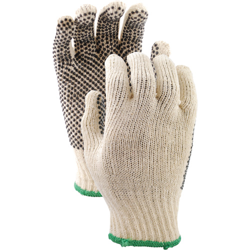 417 PVC Dotted String Knit Gloves, Poly/Cotton, Single Sided, Small MAS Chibougamau