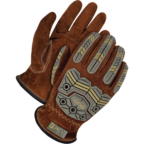 Gants de conducteur classiques r&eacute;versibles &agrave; grain, T-Grand, Paume en Cuir fleur de porc MAS Chibougamau