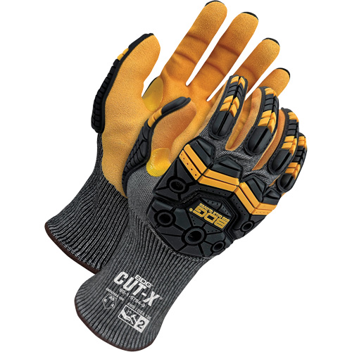 Cut-X&reg; Cut-Resistant Touchscreen Impact Gloves, 13, Foam Nitrile Palm, Elastic Cuff MAS Chibougamau