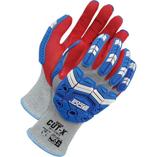 Gants antichocs r&eacute;sistants &agrave; la coupe pour &eacute;crans tactiles Cut-X, 10, Paume en Mousse de nitrile, Poignet &eacute;lastique MAS Chibougamau