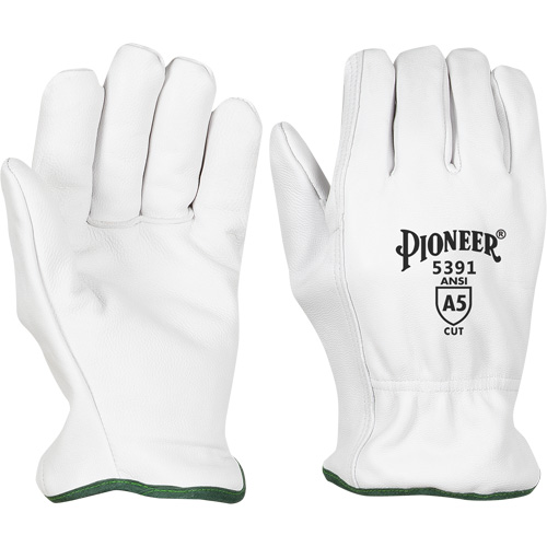 Gants pour conducteurs r&eacute;sistant aux coupures, Petit, Paume en Cuir fleur de ch&egrave;vre MAS Chibougamau