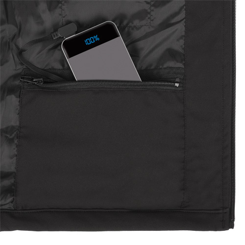 Veste chauffante Softshell, Hommes, Petit, Noir MAS Chibougamau