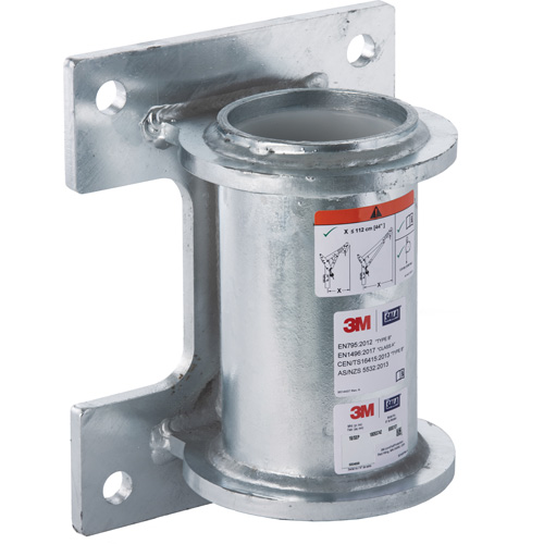 DBI-SALA&reg; Confined Space Wall Mount Base, Galvanized MAS Chibougamau