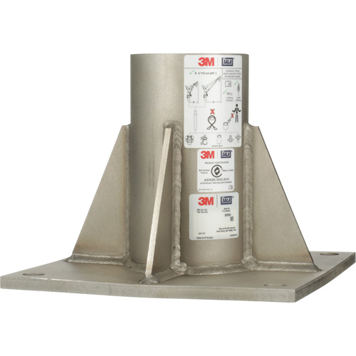 Base de m&acirc;t de potence haute capacit&eacute; en acier inoxydable &agrave; fixation au sol pour espace clos DBI-SALA MAS Chibougamau