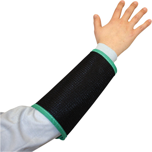 Kut Gard&reg; 2-Ply Cane Mesh Sleeve, Nylon, 9", ASTM ANSI Level A4, Black MAS Chibougamau