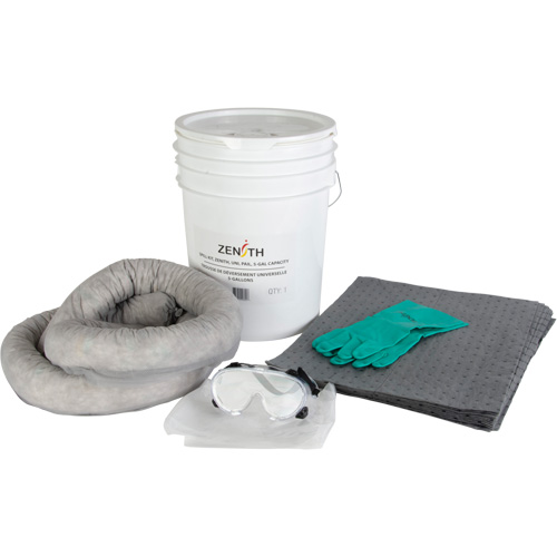 Trousse de d&eacute;versement de premi&egrave;re qualit&eacute; pour camion, Universel, Seau, Absorbance de 5 gal. US MAS Chibougamau