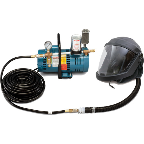 1-Worker DEFENDER Supplied Air Shield & Helmet System MAS Chibougamau