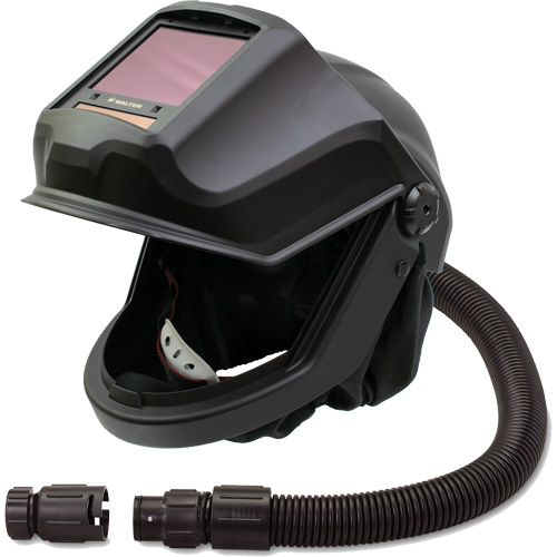 Masque respiratoire &agrave; adduction d'air et casque de soudage &agrave; visi&egrave;re relevable avec ADF et adaptateur de d&eacute;bit DEFENDER, Universel, Pi&egrave;ce faciale MAS Chibougamau