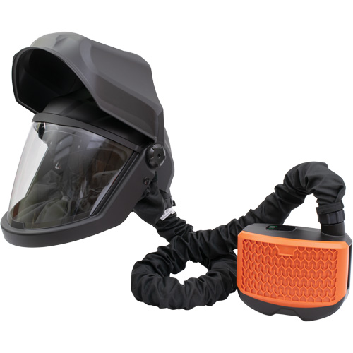 PEAKAIR DEFENDER Visor with Flip-Front & X90VX Blower Kit, Facepiece Respirator/Welding Helmet, Lithium-Ion Battery MAS Chibougamau