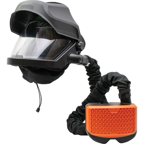 PEAKAIR MAXSHIELD avec devant rabattable & ensemble de souffleur ADF X90VX, Respirateur &agrave; masque, Pile Lithium-ion MAS Chibougamau