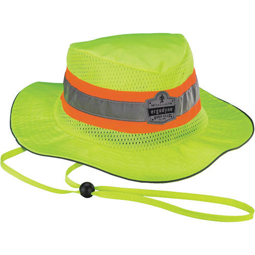 Chapeau de soleil de garde forestier GloWear 8935, grand/tr&egrave;s-grand, Jaune lime haute visibilit&eacute;, Polyester MAS Chibougamau