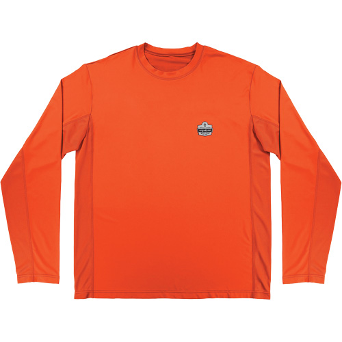Chemise de refroidissement &agrave; manches longues avec protection solaire et UV Chill-Its 6689, Orange, Petit MAS Chibougamau