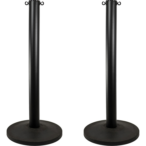 Montant industriel, Hauteur de 37", Noir MAS Chibougamau