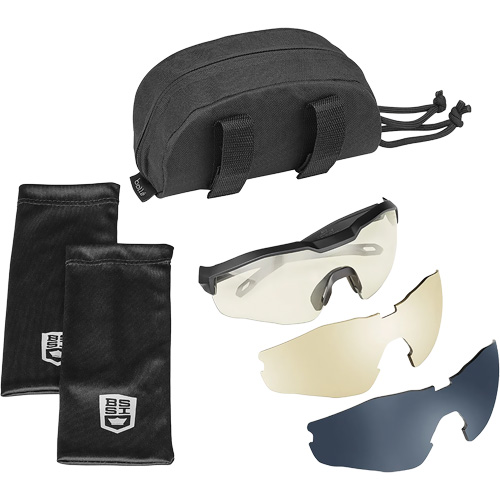 MY6 Safety Glasse Eyeshield Kit, Clear/Copper/Smoke Lens, Anti-Fog/Anti-Scratch, ANSI Z87+ MAS Chibougamau