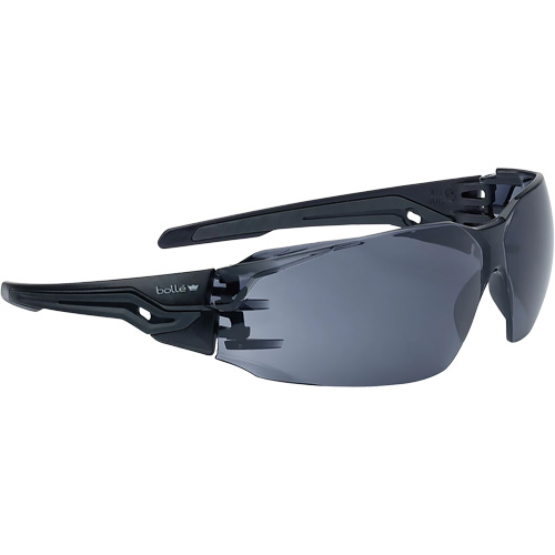 Silex+ BSSI Safety Glasses, Smoke/Grey Lens, Anti-Fog/Anti-Scratch, ANSI Z87+ MAS Chibougamau