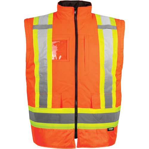 Manteau haute visibilit&eacute; 7-en-1, Polyester, Orange haute visibilit&eacute;, 3T-Grand MAS Chibougamau