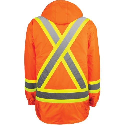 Manteau haute visibilit&eacute; 7-en-1, Polyester, Orange haute visibilit&eacute;, 3T-Grand MAS Chibougamau