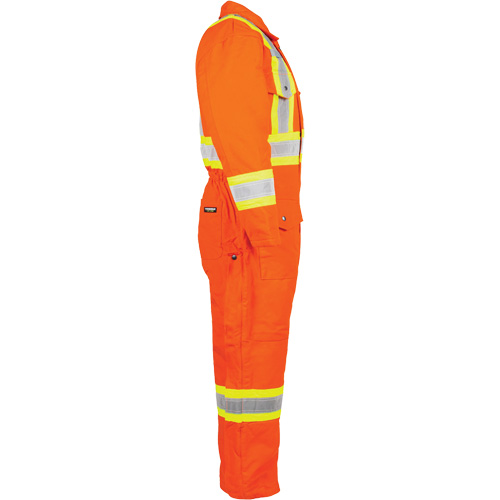 High-Visibility Lined Canvas Overalls, Small, High Visibility Orange MAS Chibougamau
