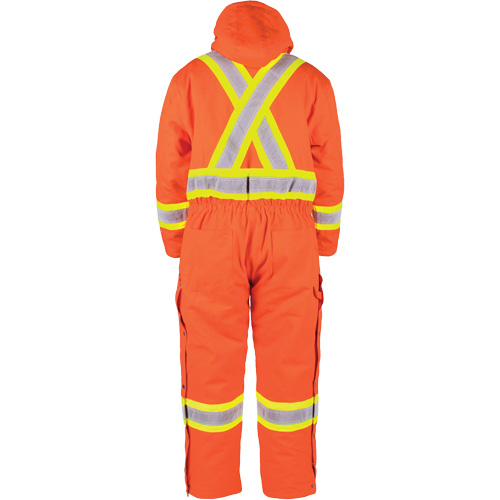 High-Visibility Lined Canvas Overalls, Small, High Visibility Orange MAS Chibougamau