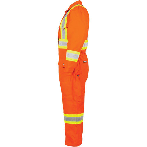 High-Visibility Lined Canvas Overalls, Small, High Visibility Orange MAS Chibougamau
