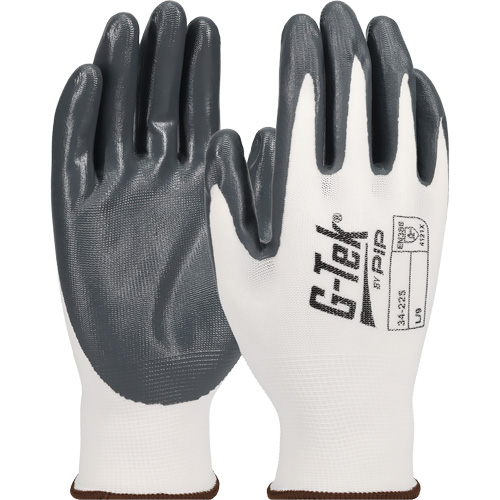 Gants en tricot sans couture G-Tek &eacute;conomiques, T-petit, R&ecirc;vetement Nitrile, Calibre 13, Enveloppe en Nylon MAS Chibougamau