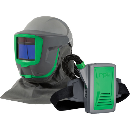 Z-Link+ syst&egrave;me APR motoris&eacute; avec cape &agrave; l'&eacute;paule & visi&egrave;re, Respirateur &agrave; masque/Masque de soudage MAS Chibougamau