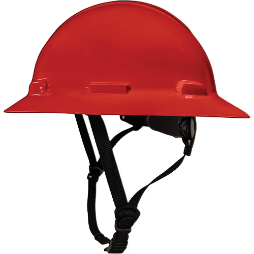 Casque de s&eacute;curit&eacute; &agrave; bordure compl&egrave;te LIDGUARD avec mentonni&egrave;re, R&eacute;pond aux normes CSA type 1, Suspension Rochet, Ventil&eacute; MAS Chibougamau
